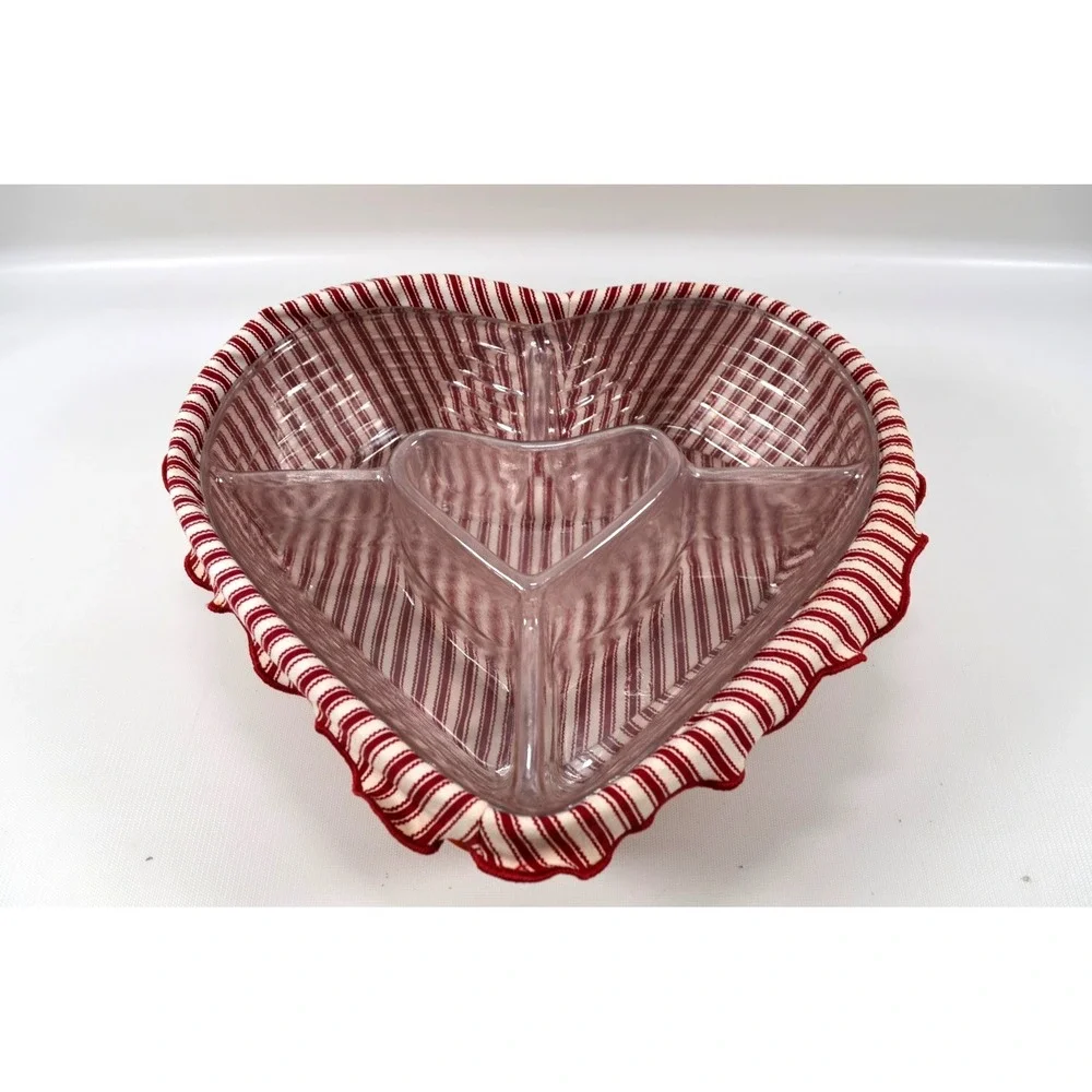 Longaberger 1999 Sweetheart Love Treasures Basket Cloth Liner 2 Clear Protectors